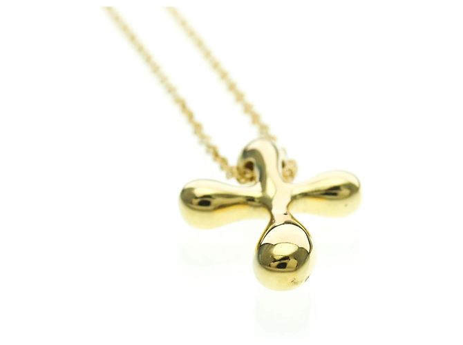 Tiffany & Co Collana croce piccola Tiffany in oro giallo 18K D'oro - vista 4