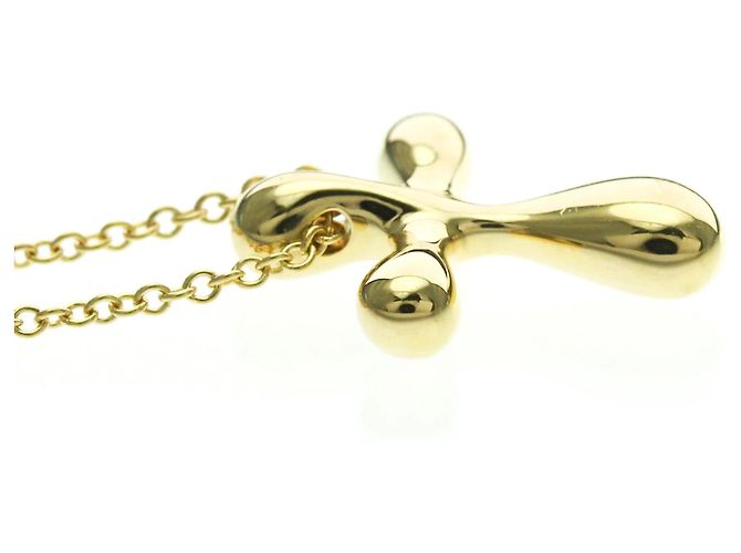 Tiffany & Co Collana croce piccola Tiffany in oro giallo 18K D'oro - vista 5