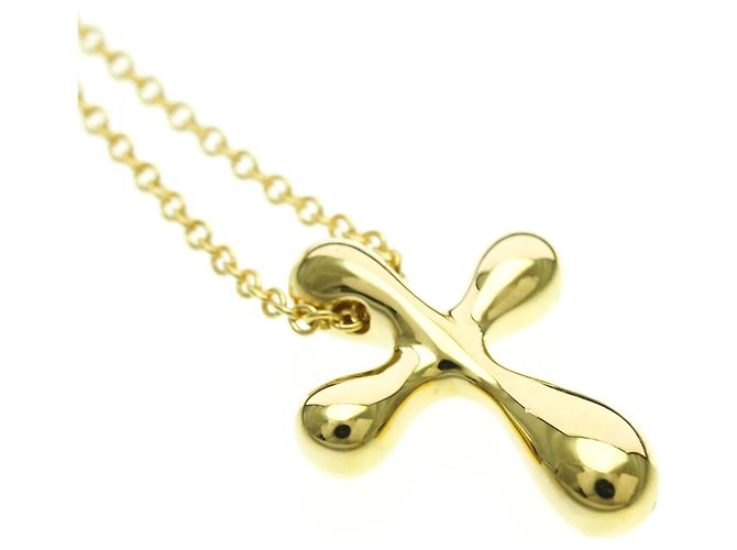 Tiffany & Co Collana croce piccola Tiffany in oro giallo 18K D'oro - vista 7