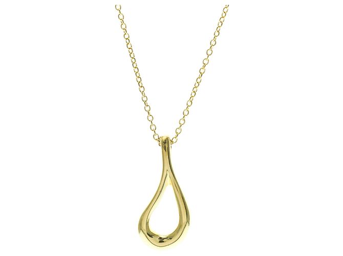Elsa Peretti Tiffany & Co Collana a goccia aperta Tiffany in oro giallo 18K D'oro - vista 2