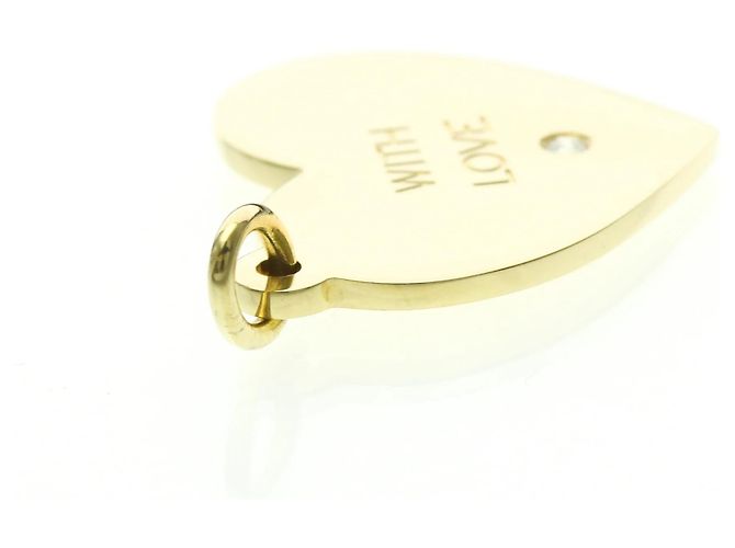 Tiffany & Co Collana pendente a cuore Tiffany in oro giallo 18K con diamante D'oro - vista 6