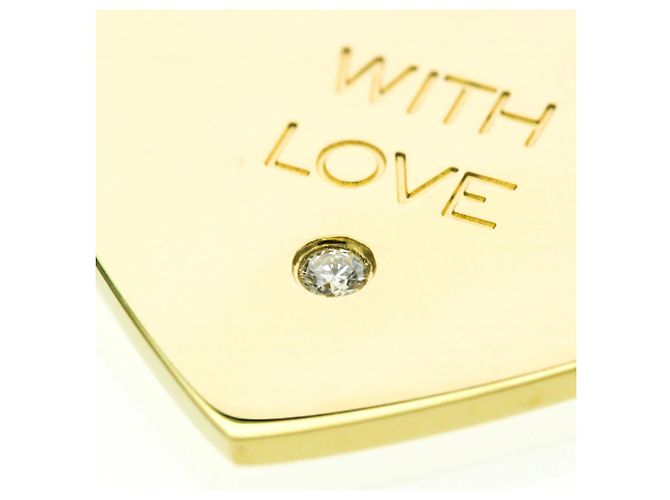Tiffany & Co Collana pendente a cuore Tiffany in oro giallo 18K con diamante D'oro - vista 7