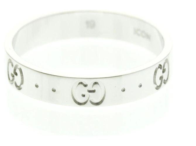 Anello in oro bianco 18K Gucci Icon Argento - vista 3