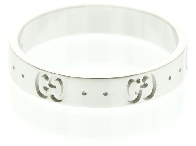 Anello in oro bianco 18K Gucci Icon Argento - vista 4