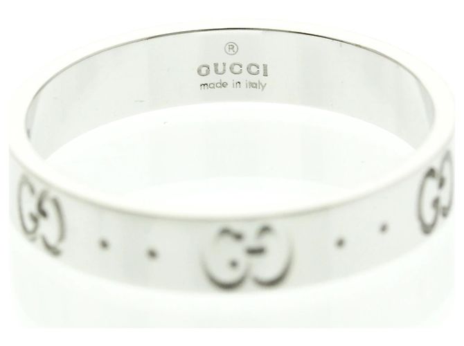 Anello in oro bianco 18K Gucci Icon Argento - vista 5