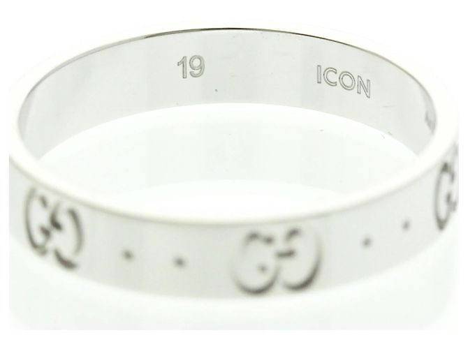 Anello in oro bianco 18K Gucci Icon Argento - vista 7