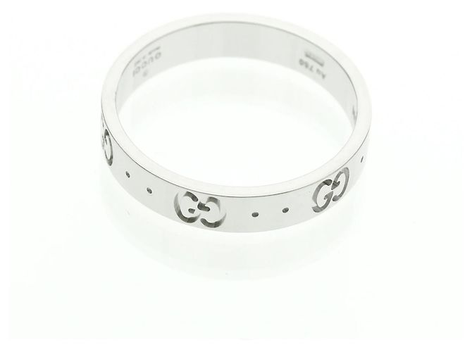 Anello in oro bianco 18K Gucci Icon Argento - vista 9