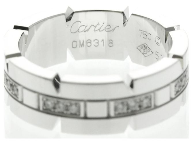 Anello Cartier Tank Française con Diamanti Argento - vista 5