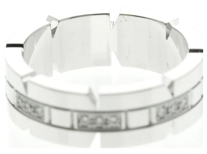 Anello Cartier Tank Française con Diamanti Argento - vista 7