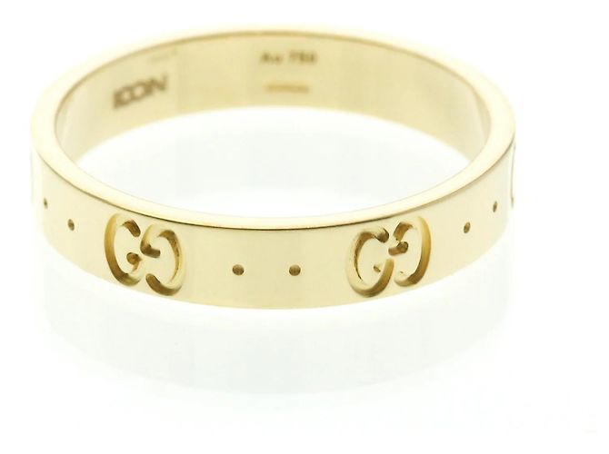 Anello in oro giallo 18K Gucci Icon D'oro - vista 2