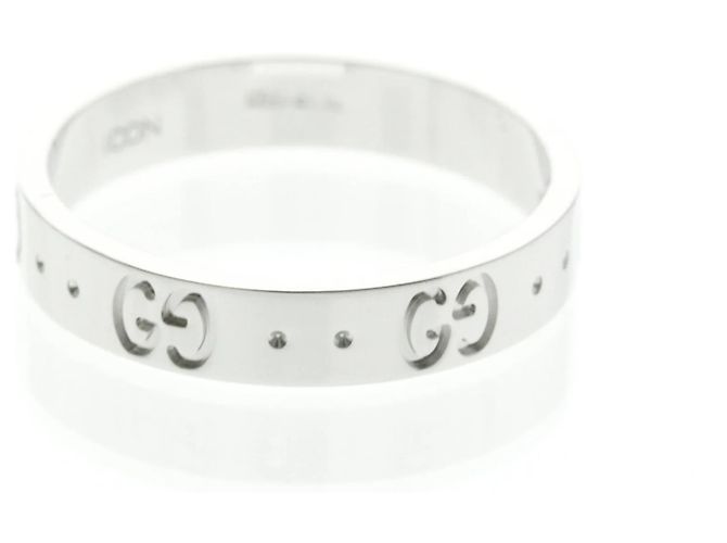 Anello in oro bianco 18K Gucci Icon Argento - vista 2