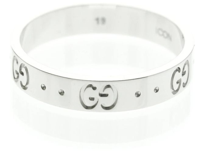 Anello in oro bianco 18K Gucci Icon Argento - vista 3