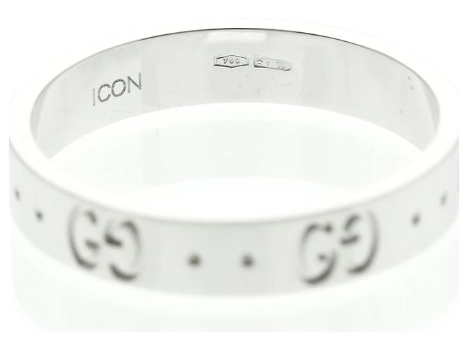Anello in oro bianco 18K Gucci Icon Argento - vista 6