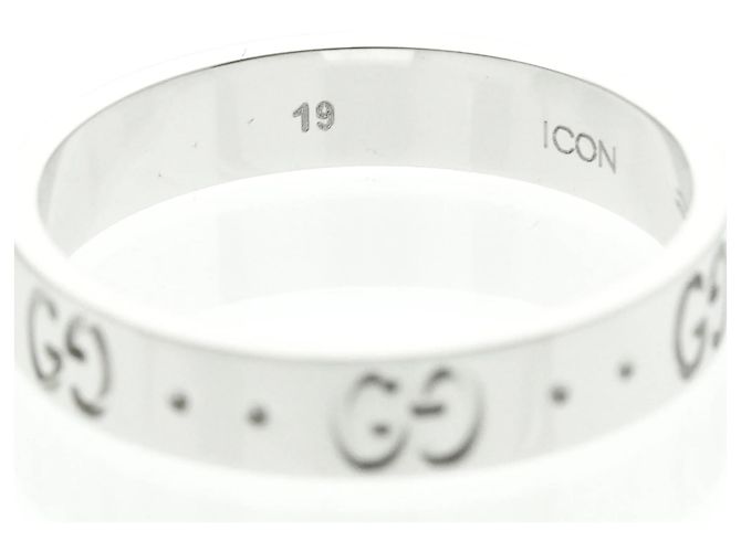 Anello in oro bianco 18K Gucci Icon Argento - vista 7