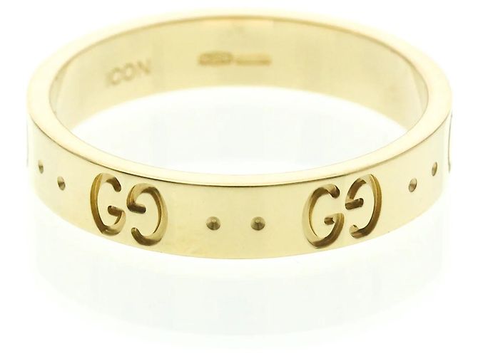 Anello in oro giallo 18K Gucci Icon D'oro - vista 2