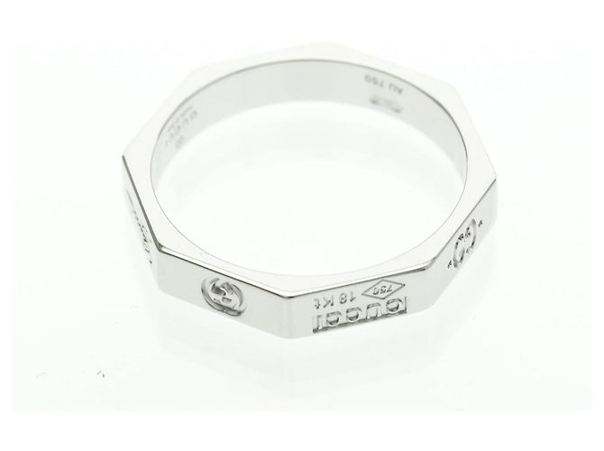 Anello Ottagonale Gucci Argento - vista 10