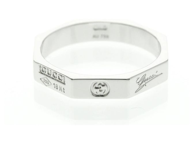 Anello Ottagonale Gucci Argento - vista 2