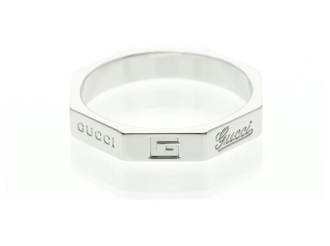 Anello Ottagonale Gucci Argento - vista 4