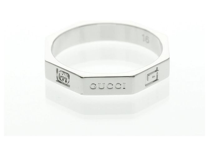Anello Ottagonale Gucci Argento - vista 5