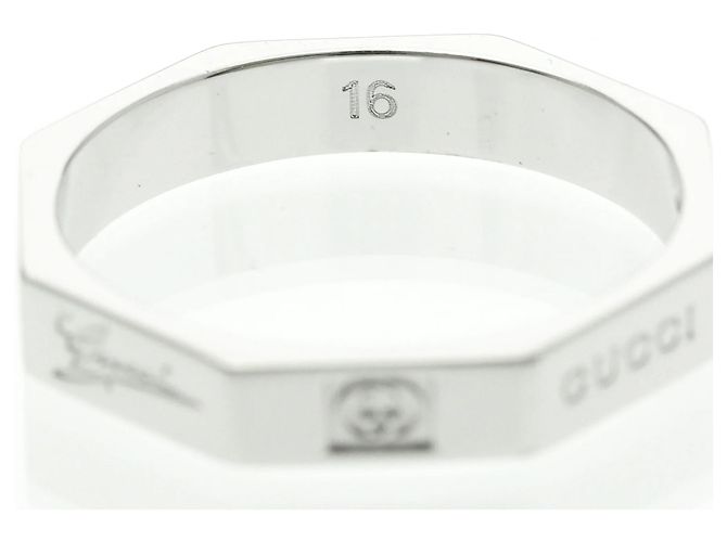 Anello Ottagonale Gucci Argento - vista 8