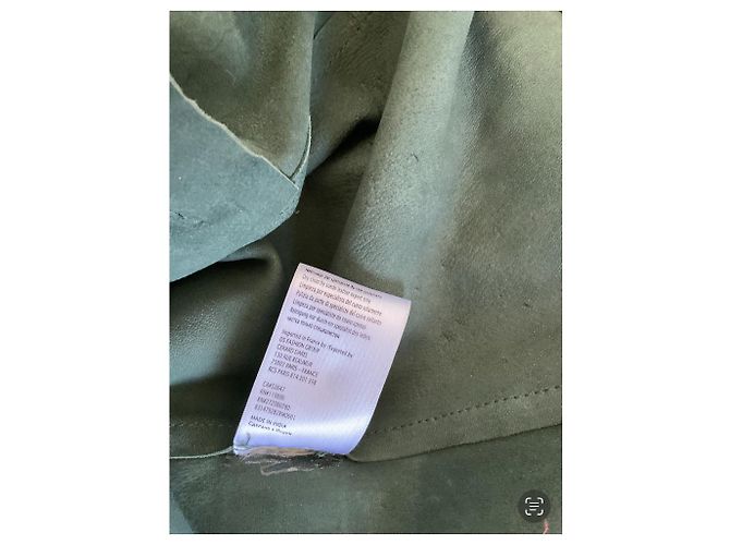 Nuevo abrigo de ante verde caqui de Gerard Darel Verde oscuro - vista 8