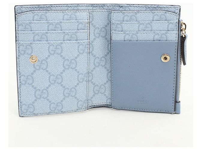 Billetera bi-fold Gucci azul - vista 3
