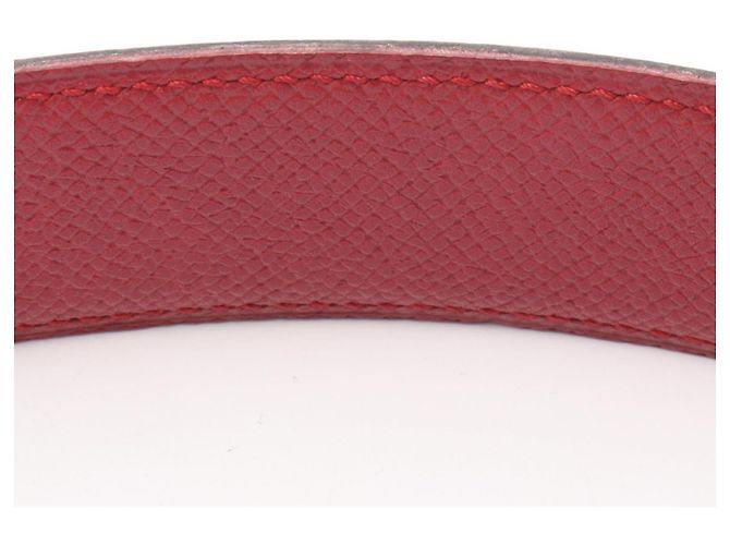 H-Constance Wendeledergürtel von Hermès für Männer Schwarz Rot - Ansicht 7