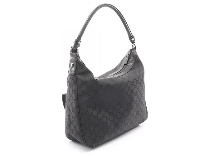 Borsa a Spalla in Nylon GG Gucci Nero - vista 2