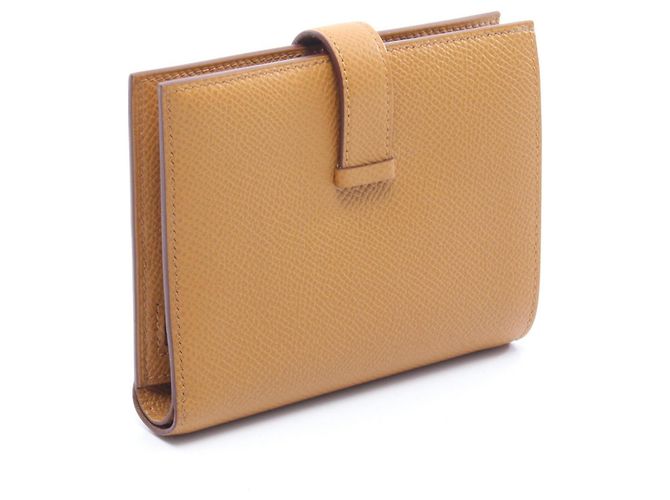 Billetera compacta Bearn de doble pliegue Hermès Castaño - vista 2