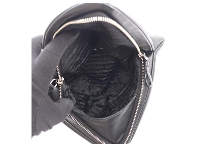 Borsa a mano Prada Triangle 2 in 1 Nero - vista 3
