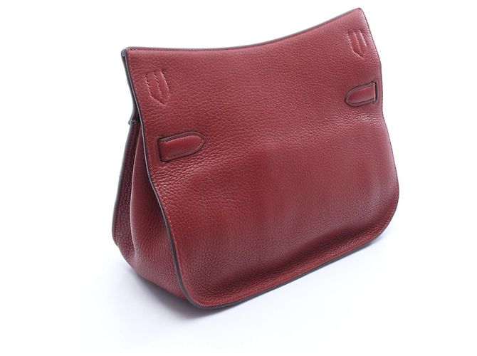 Borsa a Spalla Jypsiere 28 di Hermès Rosso Bordò - vista 2