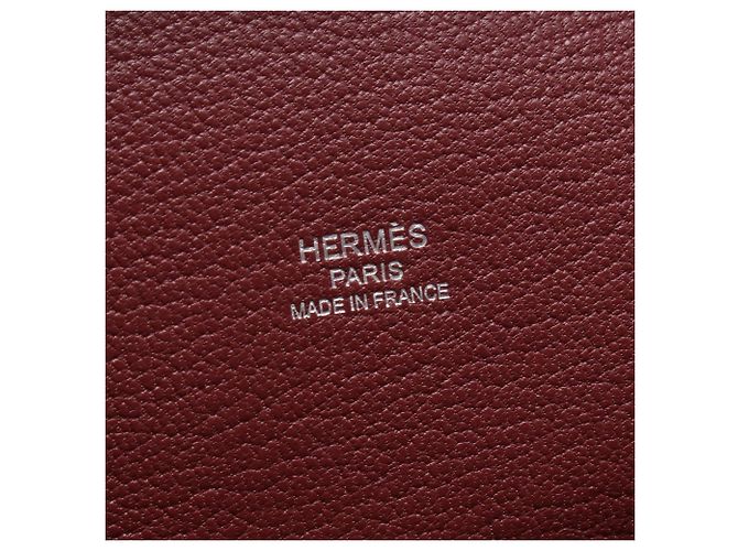 Borsa a Spalla Jypsiere 28 di Hermès Rosso Bordò - vista 4