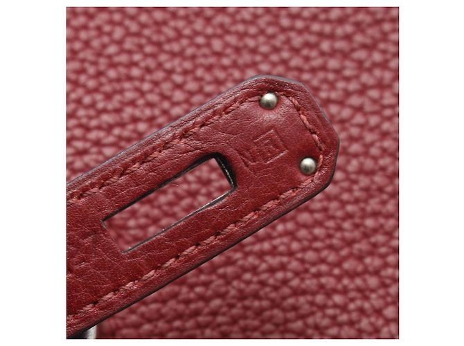 Borsa a Spalla Jypsiere 28 di Hermès Rosso Bordò - vista 5