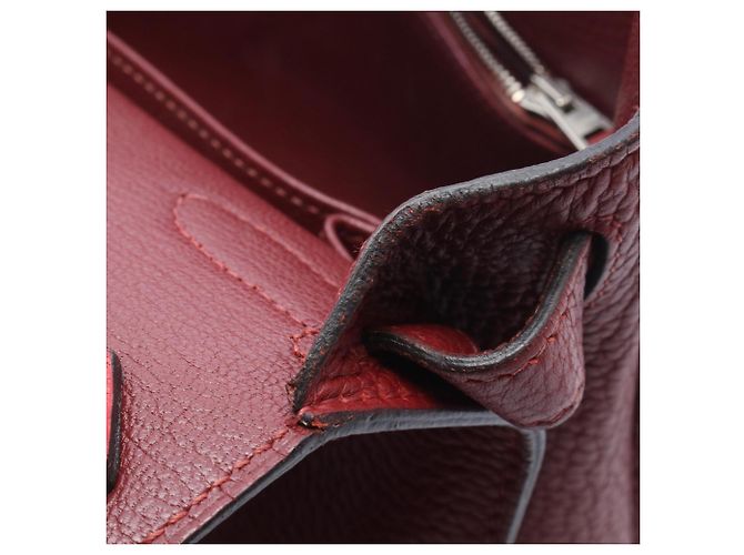 Borsa a Spalla Jypsiere 28 di Hermès Rosso Bordò - vista 6