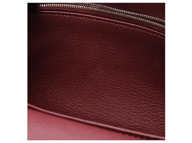Borsa a Spalla Jypsiere 28 di Hermès Rosso Bordò - vista 8