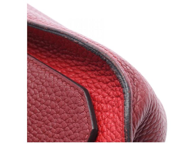 Borsa a Spalla Jypsiere 28 di Hermès Rosso Bordò - vista 9
