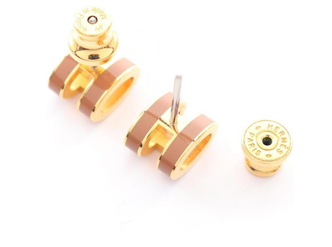 Hermès Mini Pop H Ohrringe Pink Golden - Ansicht 2