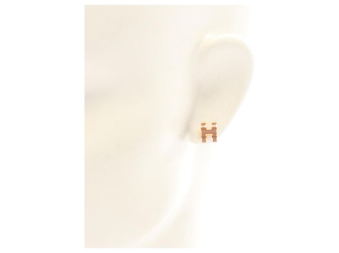 Hermès Mini Pop H Ohrringe Pink Golden - Ansicht 4