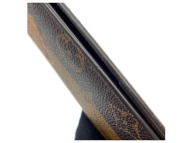 Cartera Brazza Monogram Stripe Louis Vuitton Castaño - vista 8