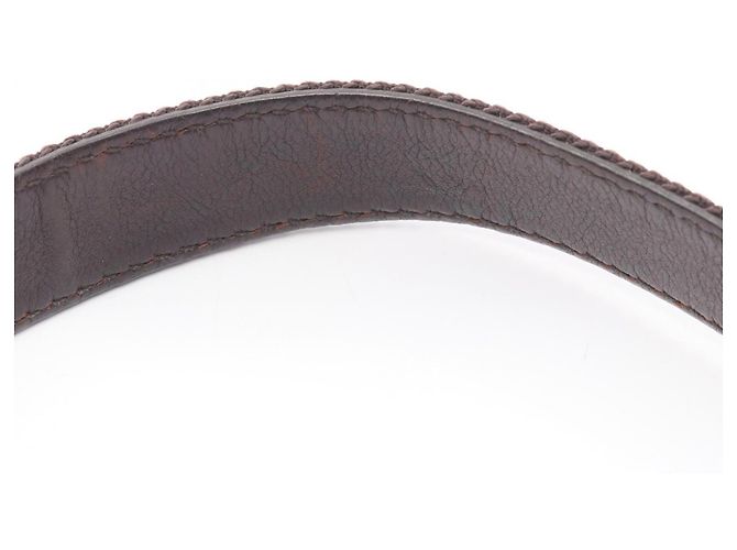 Borsa a spalla in tela e pelle marrone Gucci - vista 7