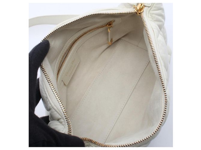 Pochette Nomade DiorTravel Cannage di Christian Dior Bianco - vista 3