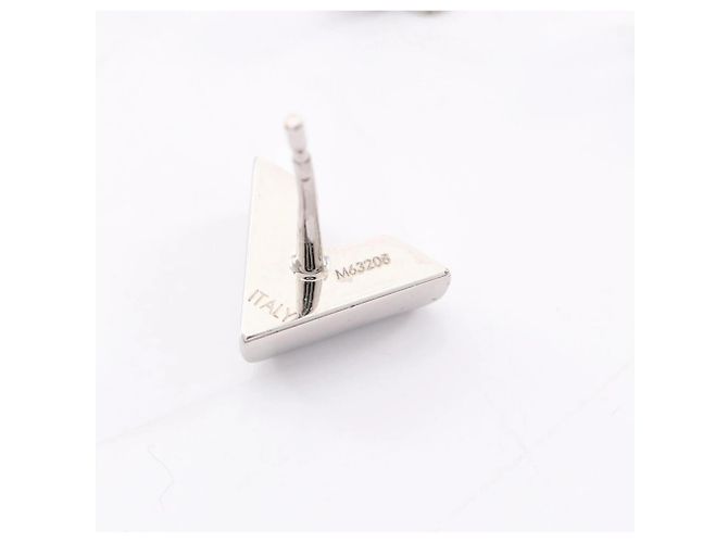 Pendientes Essential V Louis Vuitton Plata - vista 4