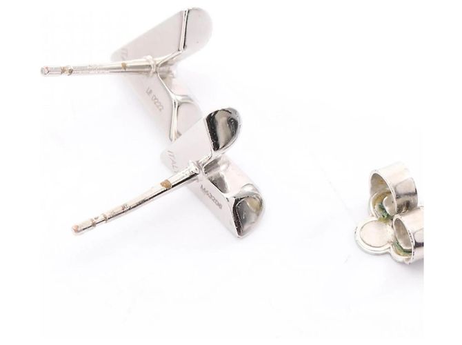 Pendientes Essential V Louis Vuitton Plata - vista 6
