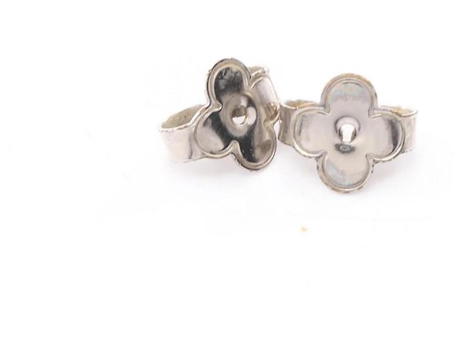 Pendientes Essential V Louis Vuitton Plata - vista 7