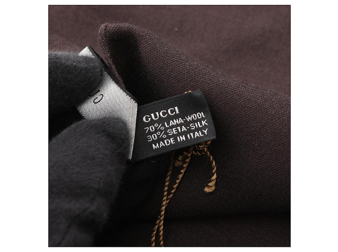 Gucci GG-Muster Schal Braun - Ansicht 4