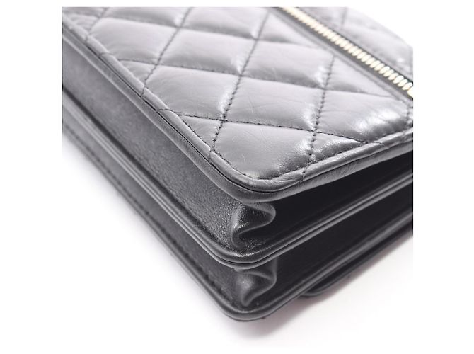Borsa a spalla mini matelassé 2.55 di Chanel Nero - vista 9