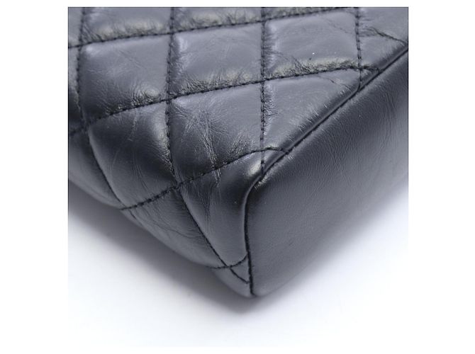 Borsa a Spalla Icon Phone Holder Matelassé 2.55 di Chanel Nero - vista 7
