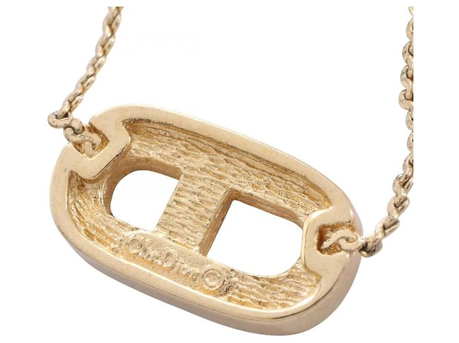 Collana Logo CD Christian Dior D'oro - vista 2