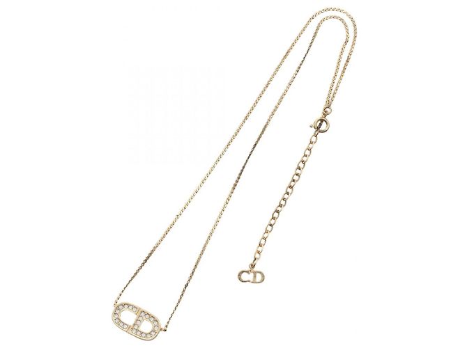 Collana Logo CD Christian Dior D'oro - vista 3