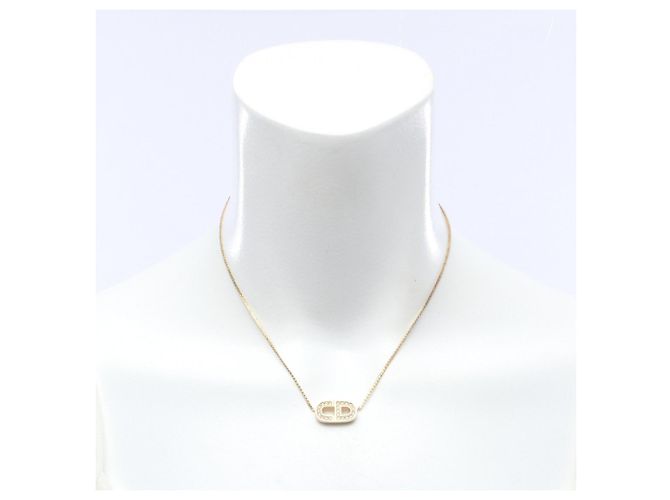 Collana Logo CD Christian Dior D'oro - vista 5